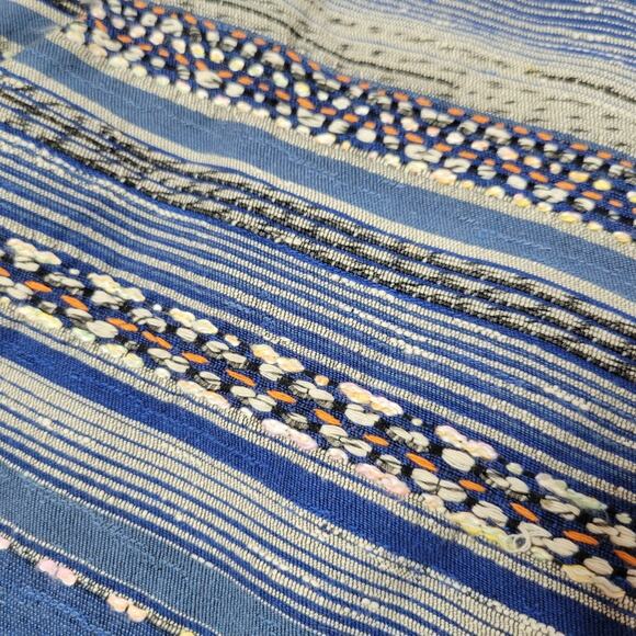 Joie Merci Ethnic Blue Striped Shorts, size 2 - Picture 2 of 5